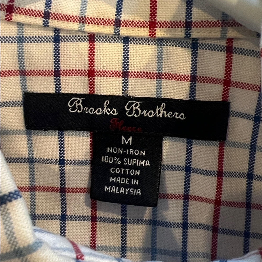 Boys Brooks Brothers Checkered Dress Shirt Size M Non-Iron - Picture 11 of 11
